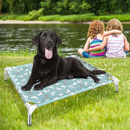 Elevated Dog Bed Pet cot - Pet Bed for Medium Dogs | Elevated Pet Bed for Indoor and Outdoor Use for Medium Pets