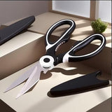 Heavy Duty Kitchen Scissors, Premium Sharp Kitchen Shears for Fish, Meat, Bones, Poultry and Vegetables with Strong Stainless Steel Blades Multi Purpose Cooking Scissors