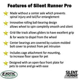 Silent Runner Pro | Sugar Glider Exercise Wheel (Black with Attachment)