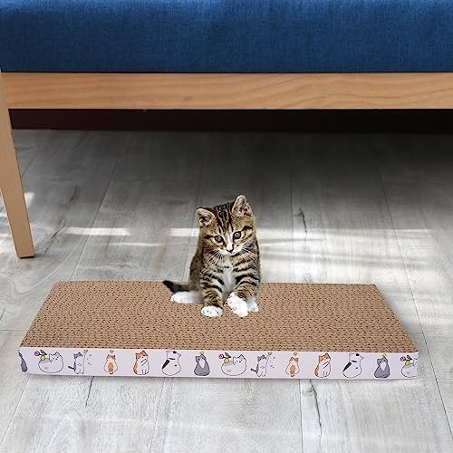 10 Packs cat Scratch pad Reversible Scratcher Cardboard for Indoor Cats Sleep Play and Grind Claws