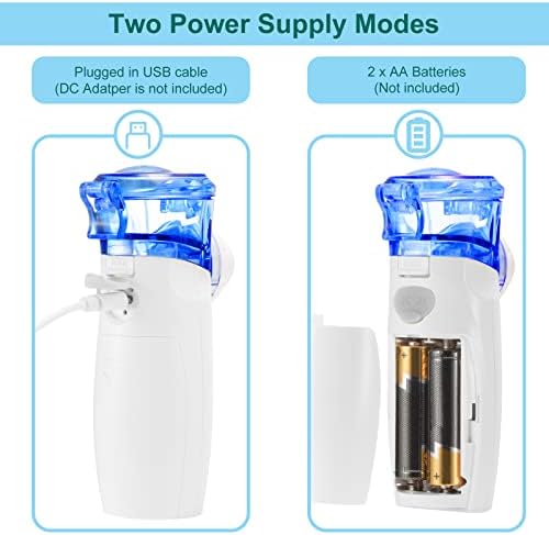 Portable Nebulizer - Includes 1 Set Accessories,Nebulizer with Auto Clean Mode for Kids Adult Family & Travel Use