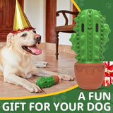 Dog Toys for Aggressive Chewers,Durable Dog Chew Toys for Medium Large Dogs Beef Favor,Cactus Dog Toothbrush Teeth Cleaning Toy Dog Toys to Keep Them Busy Christmas Birthday Gifts