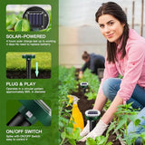 10pk Solar Upgrade Mole Repellent for Lawns Gopher Repellent Ultrasonic Powered Mole Repellent Deterrent Snake Repeller Mole Repellent Outdoor Lawns Garden Yard All Pests Stakes Chaser Sonic Spikes