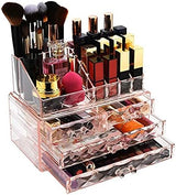 ZHIAI Stackable cosmetic organizer with drawers, easy to organize cosmetic products accessories Suitable for vanity, toilet, bathroom and bedroom organization and storage