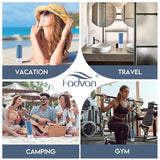 FADVAN Travel Bottles for Toiletries, 3.3oz Tsa Approved Travel Size Containers, BPA Free Leak Proof Silicone Travel Bottles, Refillable Travel Accessories Easy to Squeeze and Clean (Morandi)