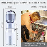 Dog Water Bottle with Food Container & Poop Bag Holder, Travel Water Bowl, Portable Pet Dispenser, Dog Stuff Accessories Items, Puppy Essentials Necessities for Yorkie Chihuahua Walking Hiking