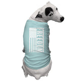 Freedom - USA American Flag Dog Shirt (Chill, Large)
