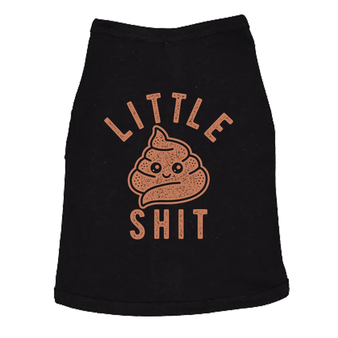 Funny Dog Shirt Gag Outdoor Outfit – Little Poop Cartoon Graphic Tee – Lightweight Cotton Blend for Small to Extra Large Dogs – Sarcastic Pet Gift for Dog Lovers Black, XL