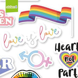 24 x Gay Pride Stickers Bulk - Pride Flag Stickers - Pride Stickers for Water Bottles - Gay Pride Laptop Stickers - Pride Merch and Gay Pride Accessories - LGBT Stickers