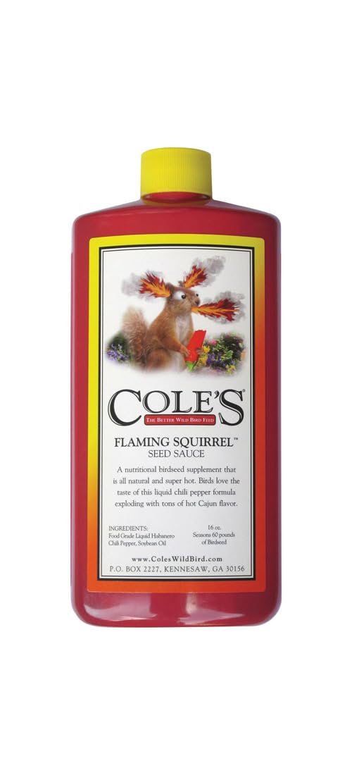 Cole's FS16 Flaming Squirrel Seed Sauce, 16-Ounce