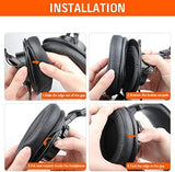 Replacement for Sony MDR 7506 Earpads Cushions, Noise Isolation Over Ear Headphone Pads Fit for Sony MDR V6/ MDR V7/ MDR-CD900ST, Soft Protein Leather Easy Installation (Black)