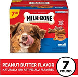 Milk-Bone Peanut Butter Flavor Naturally & Artificially Flavored Dog Biscuits - Crunchy Dog Treats - 7 Pounds (Packaging Design May Vary)