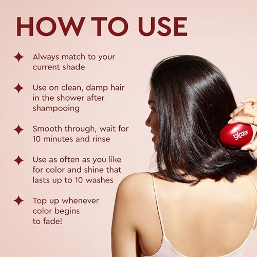 Glaze Super Gloss Color Conditioning Gloss – Caramel Lights for Medium to Dark Brown Hair with Highlights – Rinse Out Semi-Permanent Hair Gloss that Enhances Color and Boosts Shine & Hydration