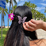 Butterfly Hair Clips 4Pcs Matte Claw Clips for Thin Hair, Cute Hair Accessories and Jaw Clips as Gifts