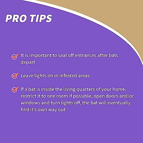 Bonide Bat Magic Bat Repellent, Pack of 4 Ready-to-Use Peppermint Oil Scent Packs for Long Lasting Indoor Bat Control