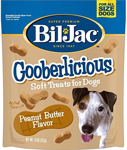 Bil-Jac Gooberlicious Peanut Butter Dog Treats 10 oz, 2 Pack