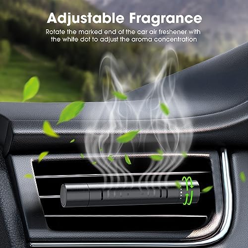 EORRZZY 2 Packs Custom Car Air Freshener Diffuser Vent Clips for Car Decoration Accessories with 12 Refill Sticks for Car, Office, Kitchen, Bathroom, Pet Houses
