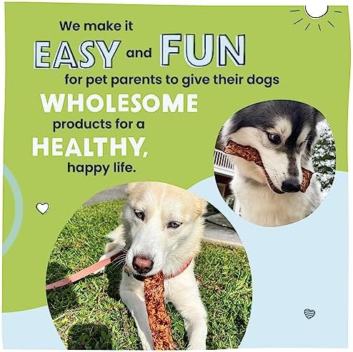 Pawstruck Bully Slices Premium Rawhide Chew Sticks, Beef Flavor - Low Fat, High Protein Treat for Small, Medium, and Large Dogs - No Artificial Ingredients - 1 lb Bag - Packaging May Vary