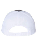 Tropic Hats Adult Embroidered Trump 2024 Take America Back 6 Panel Trucker Cap - Charcoal Gray/White