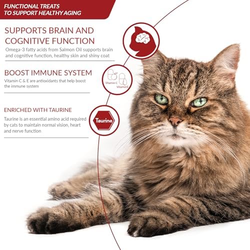 INABA Churu for Senior 10+, Creamy Lickable Cat Treats with Taurine, Vitamin E & C, 0.5 Ounces Each, 24 Tubes (4 per Pack), Tuna with Salmon Recipe