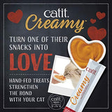 Catit Creamy Lickable Cat Treat, Healthy Cat Treat, Assortment, 15 Count