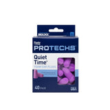 Flents Foam Ear Plugs, 40 Pair for Sleeping, Snoring, Loud Noise, Traveling, Concerts, Construction, & Studying, NRR 33, Purple, Made in The USA
