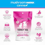 Om Mushroom Matrix Pet - Canine | Turkey Tail | USA Grown Human-Grade Organic Mushroom Powder Pet Supplement | Immunity Support & Holistic Defense for Dogs & Cats | 100 Grams, 3.5 oz