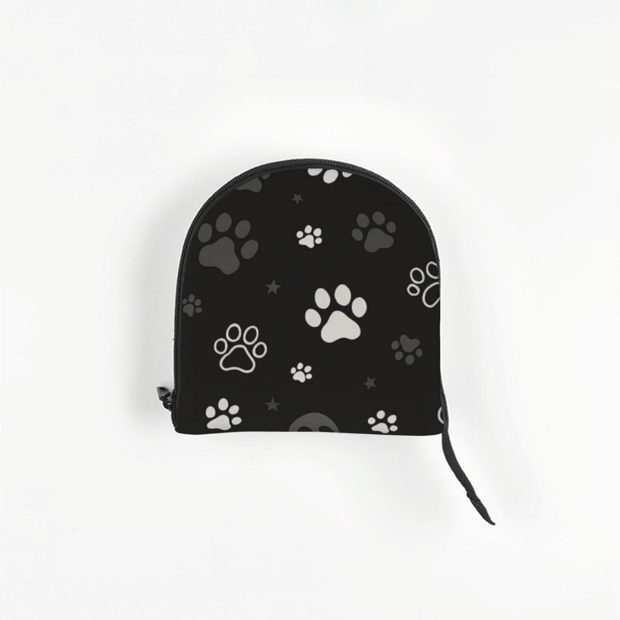 Black White Paw Dog Purse Carrier for Small Dogs Cats,Portable Foldable Soft Sided Small Pet Carrier Tote Bag for Outdoor