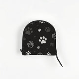 Black White Paw Dog Purse Carrier for Small Dogs Cats,Portable Foldable Soft Sided Small Pet Carrier Tote Bag for Outdoor