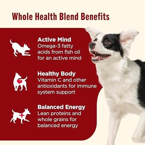 Nutrish Real Beef, Pea & Brown Rice Recipe Whole Health Blend Dry Dog Food, 14 lb. Bag, Packaging May Vary (Rachael Ray)