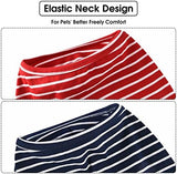 Koneseve Dog Shirt Vest Lightweight Stretchy Dog T-Shirts Soft Cool Shirts Sleeveless Stripe Vests Breathable Clothes for Puppy Kitty Cat Small Medium Large Dogs 2 Pack Red + Blue [M/Medium]