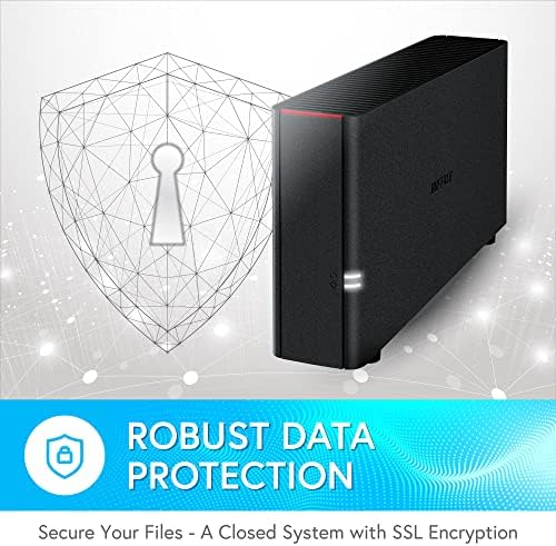 BUFFALO LinkStation 210 2TB 1-Bay NAS Network Attached Storage with HDD Hard Drives Included NAS Storage That Works as Home Cloud or Network Storage Device for Home