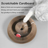 Kitten Curl Toy,Magic Organ Cat Toy,Kitten Kurls Cat Toys,Magic Organ Cats Scratcher Board,Foldable Recyclable Accordion Toys with Ball for Indoor Cats(1pc)