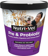 Nutri-Vet Pre and Probiotic Soft Chews for Dogs, Digestive Support, Upset Stomach, Liver & Cheese Flavor, Canine Prebiotic, Pet Fiber Supplement, Alternative to Dog Probiotic Powder, 120 Soft Chews
