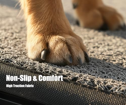 BestVida Pet Ramp (170 x 44 cm),Dog Ramp for Car, SUV & Truck, 67" Long & 17" Wide, Fold-able & Portable Pet Ramp with Non-Slip Rug Surface, Extra Wide Dog Steps for Medium & Large Dogs Up to 250LBS