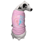 Pink Or Blue Sister Loves You - Dog Shirt (Pink, Small)