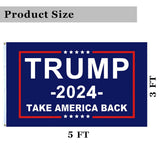 Donald Trump 2024 Flag - Take America Back Flag, 3x5FT, 2 PACKS. Re-Elect Trump outdoor indoor Decor1
