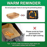 Air Fryer Liners Disposable, 200 pcs Rectangle Air Fryer Parchment Paper Sheets Air Fryer Accessories for Ninja SL401 DoubleStack XL 2-Basket Air Fryer