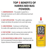 Harris HDE-8 Bed Bug Powder Diatomaceous Earth, 8oz, Yellow