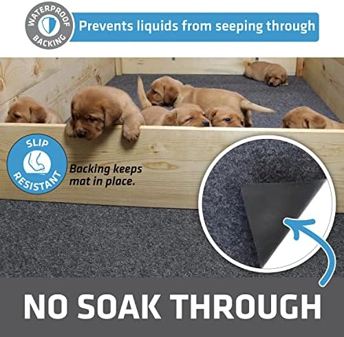 Drymate Whelping Box Liner Mat, Washable and Reusable Dog Puppy Pee Pad, Absorbent, Waterproof, Durable, Can Be Cut to Fit (USA Made) (48" x 100")