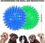 petizer 6 Pack 2.5” Squeaky Dog Toy Balls, Floating Dog Pool Balls, Spiky Dog Balls, Durable Interactive Fetch Toys for Puppy, Dog Chew Toys for Teething (2.5", Small Dog)