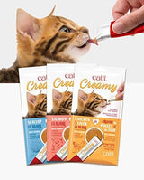 Catit Creamy Lickable Cat Treat, Healthy Cat Treat, Assortment, 15 Count