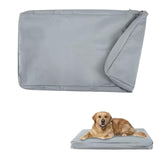 Waterproof Dog Bed Cover Replacement for 36 Inch Wire Crates, Heavy Duty Oxford Fabric Pet Bed Sleeve with Zipper, Washable & Durable Mattress Protector for Puppy, 34" L x 22" W x 3.5" H (Cover Only)
