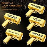 RUVINCE Money Gun Shooter Money Gun for Movies That Look Real, Prop Gun Make it Rain, Handheld Cash Gun for Game Movies Party
