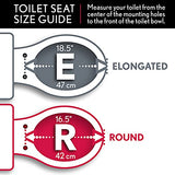 Bemis Assurance 3" Raised Toilet Seat with Handles, Clean Shield Guard, Secure Hinges, Elongated, White