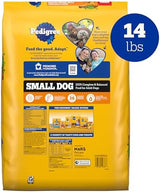 Pedigree Complete Nutrition Adult Small Dog Dry Dog Food, Roasted Chicken, Rice & Vegetable Flavor, 14 lb. Bag
