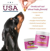 Riley's Pill Wrap for Dogs - Delicious Pumpkin & Peanut Butter Flavored Pill Paste for Dogs - Wrap Pills, Capsules, Tablets in a Pocket or Pouch to Mask The Taste - 4.2 oz