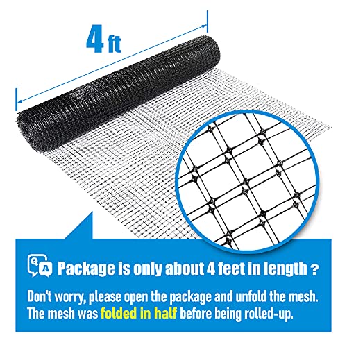 Fencer Wire 7 ft. x 100 ft. Garden & Plant Protective Netting with 3/4" Mesh, Reusable & Doesn't Tangle, Protection Against Bird, Deer and Other Animals, Multiple Choices Available