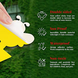 NiHome 48-Pack Yellow Sticky Fruit Fly Catcher Plant Bug Traps+25PCS Twist Ties, 6 Patterns Indoor/Outdoor Nontoxic Odorless