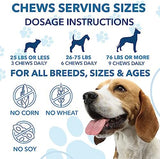 Hemp Calming Chews for Dogs with Anxiety and Stress - 180 Soft Dog Calming Treats - Dog Anxiety Relief - Storms, Fireworks, Thunder, Barking, Separation Aid - Valerian Root - L-Tryptophan - Hemp Oil